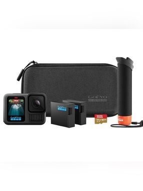 GoPro Black Action Camera Kit with Carrying Case and Accessories-